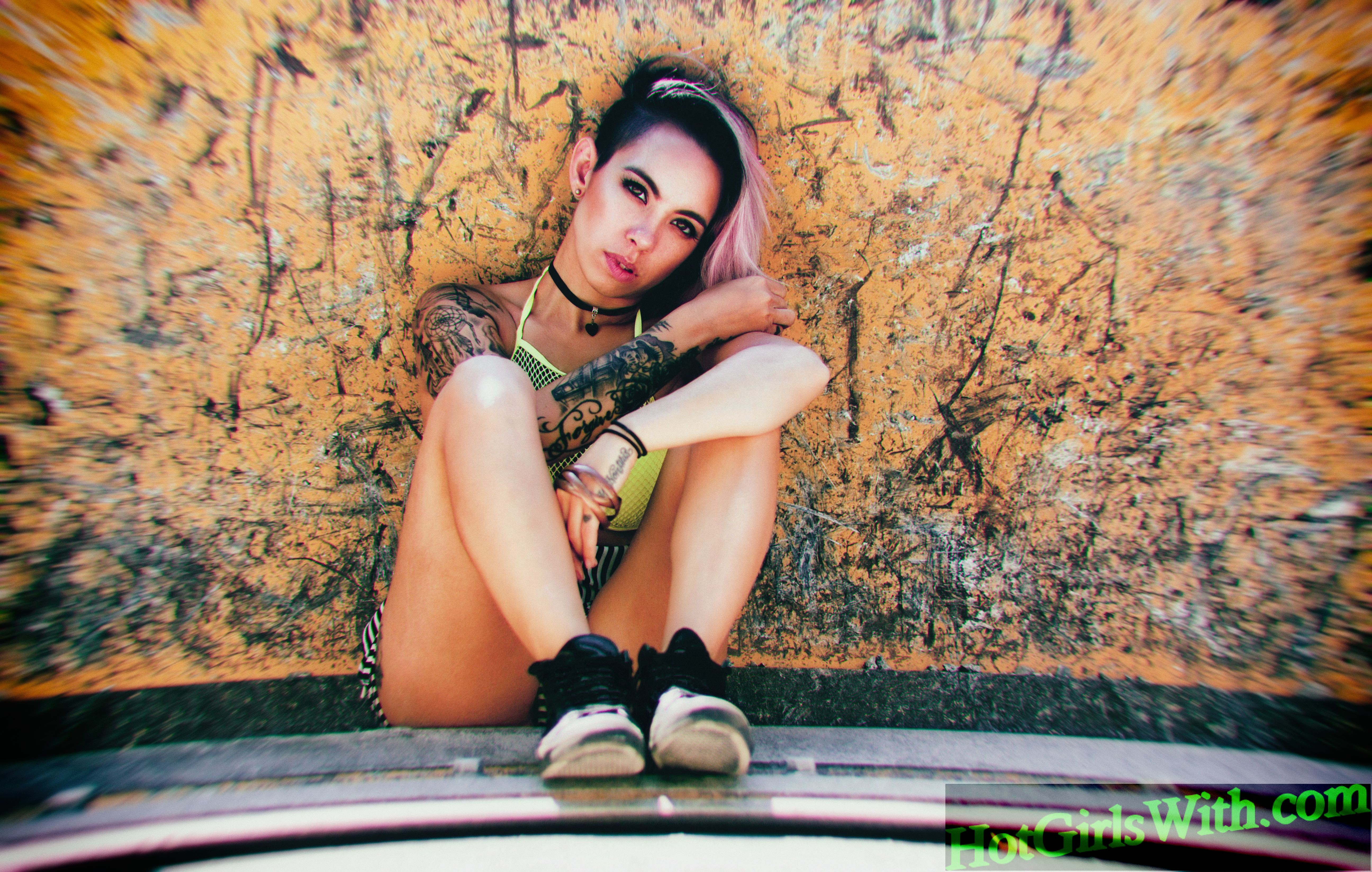 Cute Punk Girl Posing