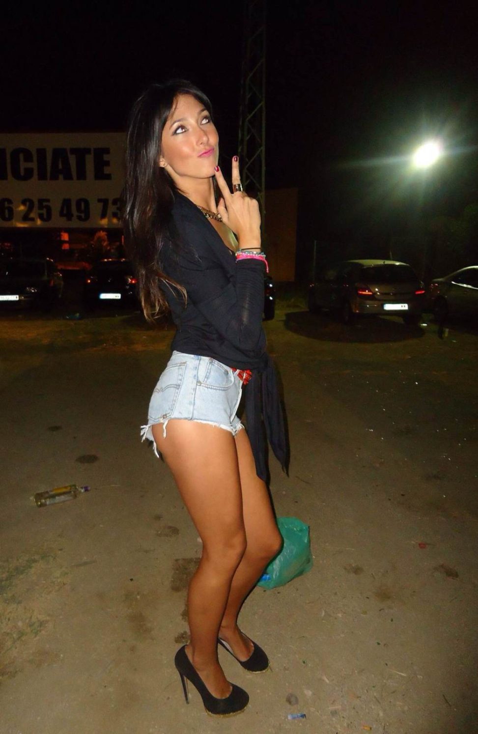 Cute Brunette Posing for Night on the Town