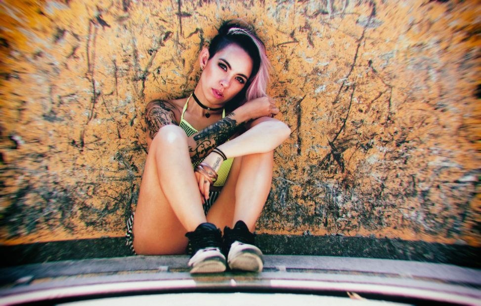 Cute Punk Girl Posing