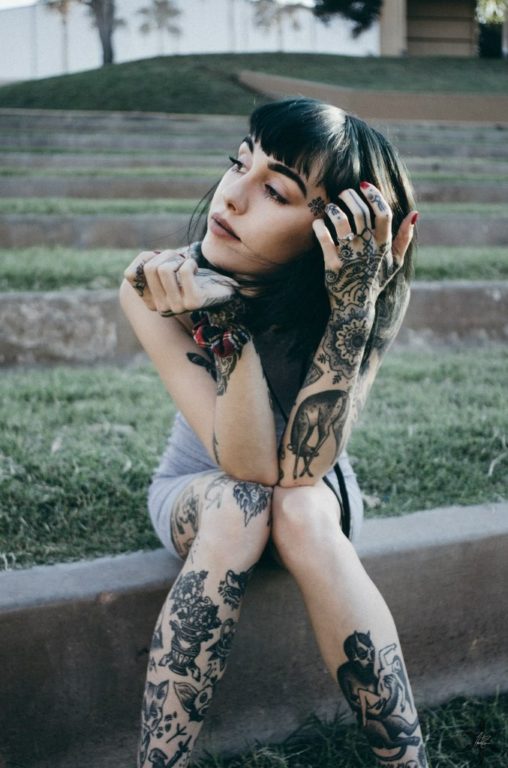 Hot Girl with Tattoos